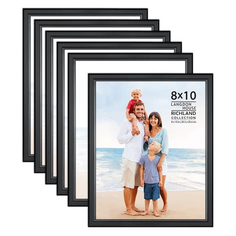 12 Pack 4x6 Picture Frames , Frameless Magnetic 4 by 6 Photo Frame for Refrigerator ,Black. . Walmart photo frames